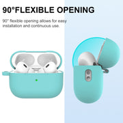 For AirPods Pro 2 Thickened One-piece Shockproof Earphone Case(Gem Green)