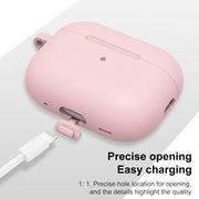 For AirPods Pro 2 Thickened One-piece Shockproof Earphone Case(Pink)