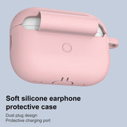 For AirPods Pro 2 Thickened One-piece Shockproof Earphone Case(Pink)