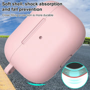 For AirPods Pro 2 Thickened One-piece Shockproof Earphone Case(Pink)