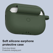 For AirPods Pro 2 Thickened One-piece Shockproof Earphone Case(Olive Green)