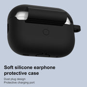 For AirPods Pro 2 Thickened One-piece Shockproof Earphone Case(Black)