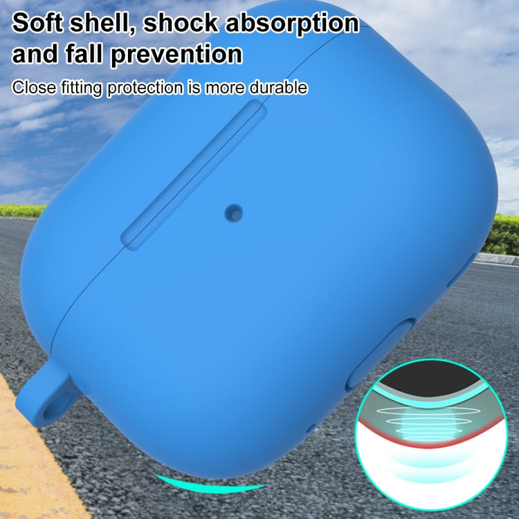 For AirPods Pro 2 Thickened One-piece Shockproof Earphone Case(Blue)