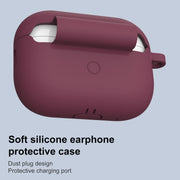 For AirPods Pro 2 Thickened One-piece Shockproof Earphone Case(Rose Red)