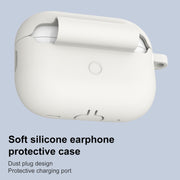 For AirPods Pro 2 Thickened One-piece Shockproof Earphone Case(Off White)