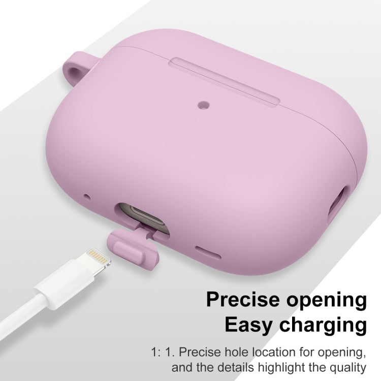 For AirPods Pro 2 Thickened One-piece Shockproof Earphone Case(Purple)