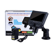 G600 600X 3.6MP 4.3 inch HD LCD Display Portable Digital Microscope, Plug:AU Plug
