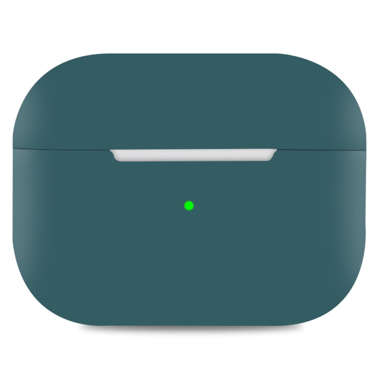 For AirPods Pro 2 Spliting Silicone Protective Case(Dark Green)