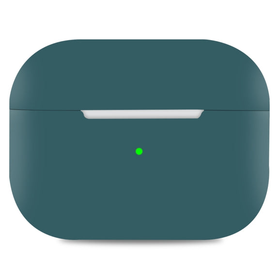 For AirPods Pro 2 Spliting Silicone Protective Case(Dark Green)