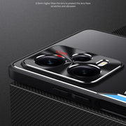 For Xiaomi Redmi Note 12 Pro+ China Blade Series TPU + Titanium Alloy Phone Case with Holder(Black Gold)