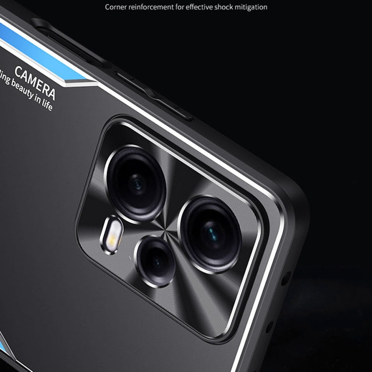 For Xiaomi Redmi Note 12 Pro+ China Blade Series TPU + Titanium Alloy Phone Case with Holder(Black Gold)