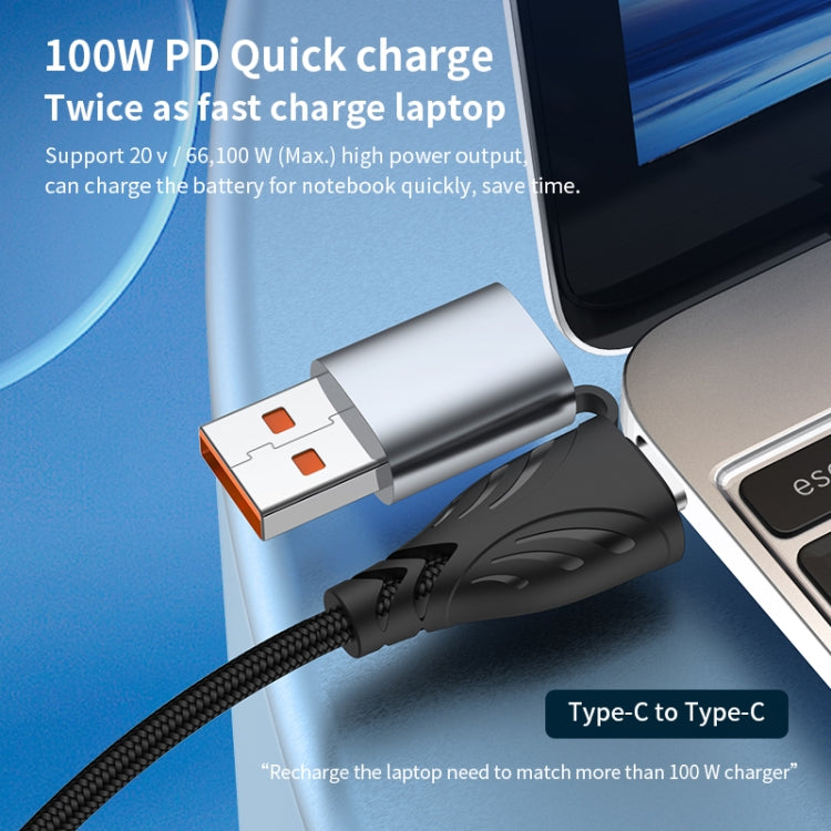 ADC-008 100W USB/Type-C to Type-C + 8 Pin + Micro USB Two to Three Fully Compatible Fast Charge Data Cable, Length:1.2m