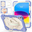 For iPad 2025 / 2022 Contrast Color Robot Shockproof Silicon + PC Tablet Protective Case(Purple beige) - iPad 2025 / 2022 Cases by PMC TechLife | Online Shopping South Africa | PMC TechLife | Buy Now Pay Later Mobicred