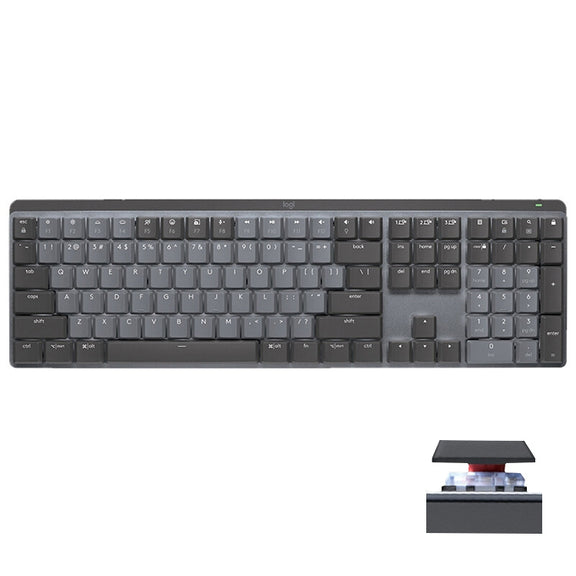 Logitech MX Mechanical Wireless Bluetooth Dual Mode Keyboard with Logi Bolt USB Receiver(Red Axis)