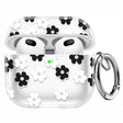 For AirPods 3 Glitter Four-color Flower Earphone Protective Case(Black White) - For AirPods 3 by PMC Jewellery | Online Shopping South Africa | PMC Jewellery | Buy Now Pay Later Mobicred