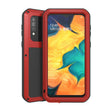 For Galaxy A40s LOVE MEI Metal Shockproof Waterproof Dustproof Protective Case(Red) - free shipping - PMC TechLife - Order now!