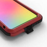 For Galaxy A71 LOVE MEI Metal Shockproof Water-resistant Dustproof Protective Case(Red)