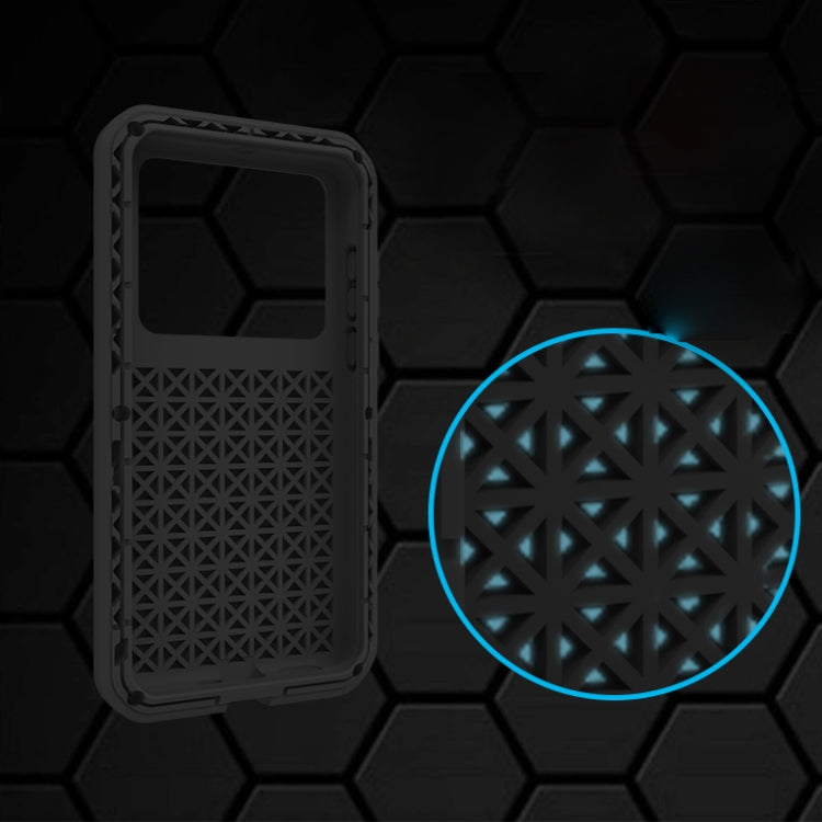 For Huawei P40 LOVE MEI Metal Shockproof Water-resistant Dustproof Protective Case(Silver)