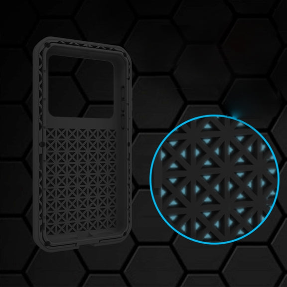For Huawei P40 LOVE MEI Metal Shockproof Water-resistant Dustproof Protective Case(Yellow)