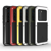 For Huawei P40 Pro LOVE MEI Metal Shockproof Water-resistant Dustproof Protective Case(Yellow)