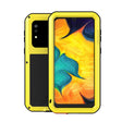 For Galaxy A30 LOVE MEI Metal Shockproof Waterproof Dustproof Protective Case(Yellow) - Galaxy Phone Cases by LOVE MEI | Online Shopping South Africa | PMC TechLife | Buy Now Pay Later Mobicred
