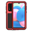 For Galaxy A30s LOVE MEI Metal Shockproof Waterproof Dustproof Protective Case(Red) - Galaxy Phone Cases by LOVE MEI | Online Shopping South Africa | PMC TechLife | Buy Now Pay Later Mobicred