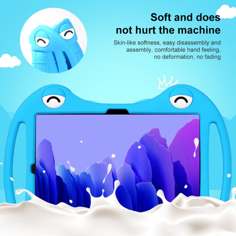 For TCL Tab Pro 5G Cartoon Silicone Shockproof Protective Tablet Case with Stand & Pen Slot(Blue)