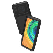 For Huawei Mate 30 LOVE MEI Metal Shockproof Water-resistant Dustproof Protective Case(Black)