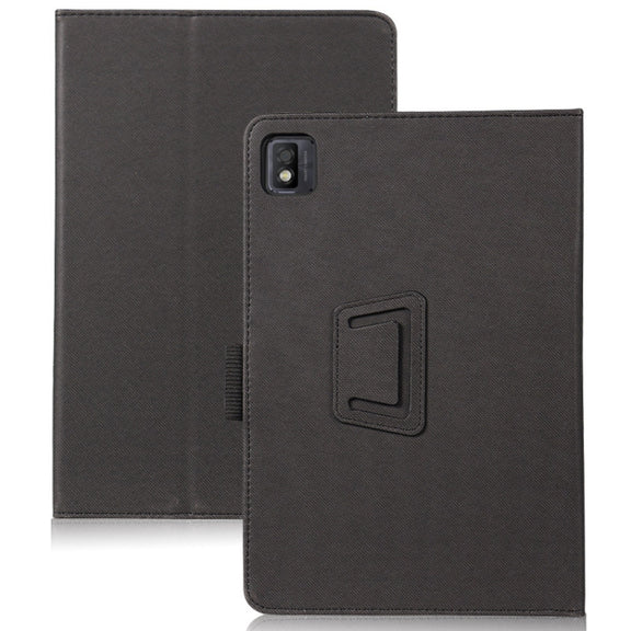For TCL Tab 10s 5G Skin Texture All inclusive Leather Tablet Case(Black)