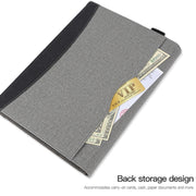 For Microsoft Surface Pro 7 / 6 / 5 / 4 Cloth Texture Stitching Leather Tablet Case(Black)