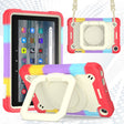 For Amazon Kindle Fire 7 2022 Silicone + PC Bracelet Holder Tablet Case(Bright Red) - Amazon by PMC TechLife | Online Shopping South Africa | PMC TechLife | Buy Now Pay Later Mobicred