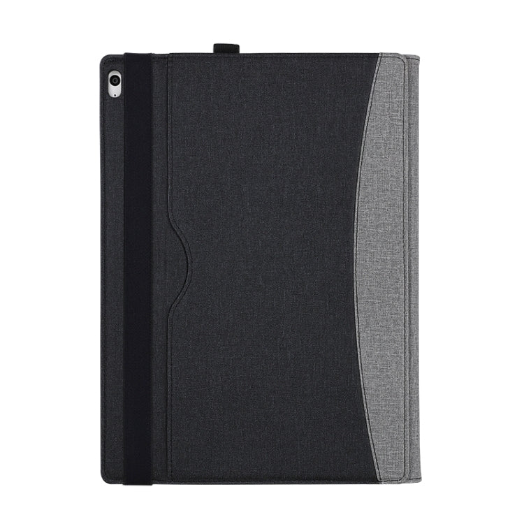 For MicroSoft Surface Book 3 / 2 / 1 15 inch Leather Laptop Case(Black Grey)