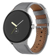 For Google Pixel Watch 1 / 2 / 3 41mm Round Tail Genuine Leather Watch Band(Grey) - free shipping - PMC TechLife - Order now!
