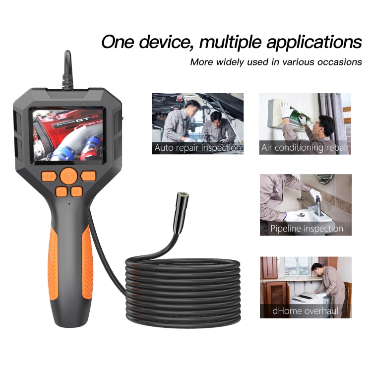 8mm P10 2.8 inch HD Handheld Endoscope with LCD Screen, Length:5m