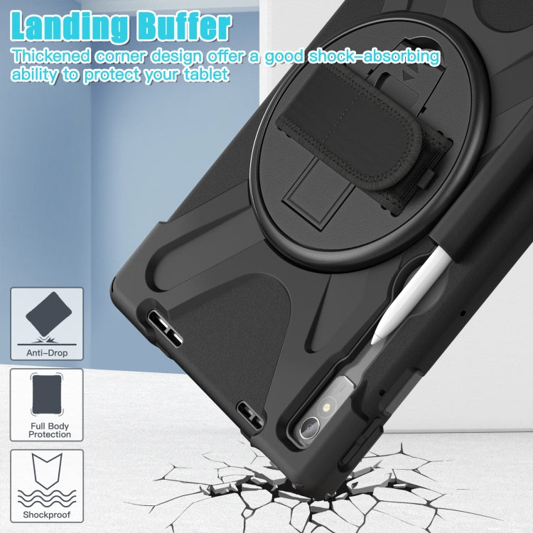 For Lenovo Tab P11 Pro Gen 2 Silicone + PC Protective Tablet Case(Black)