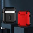 For AirPods 1 / 2 Wing TPU + PC Shockproof Earphone Protective Case(Black Red) - For AirPods 1/2 by PMC Jewellery | Online Shopping South Africa | PMC Jewellery | Buy Now Pay Later Mobicred