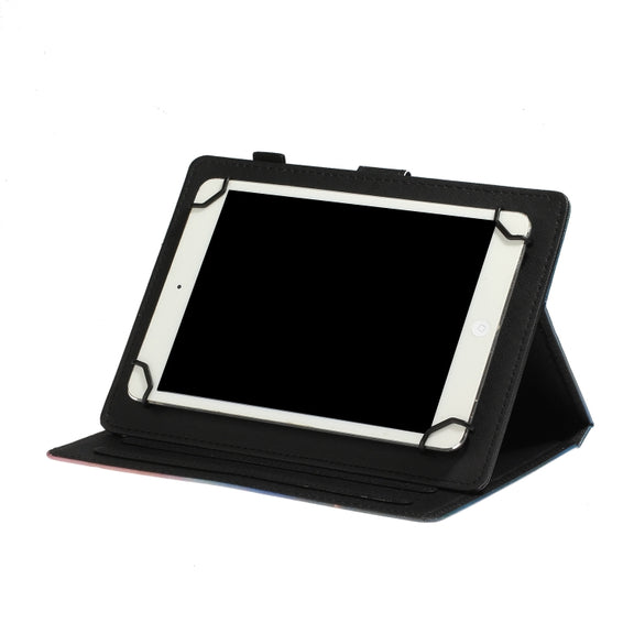 For 10 inch Tablet PC Universal Coloured Drawing Pattern Horizontal Flip Leather Case with Holder & Card Slot(Pineapple)