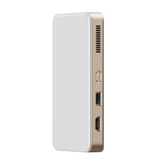 S90 DLP Android 9.0 1GB+8GB 4K Mini WiFi Smart Projector, Power Plug:AU Plug(White)