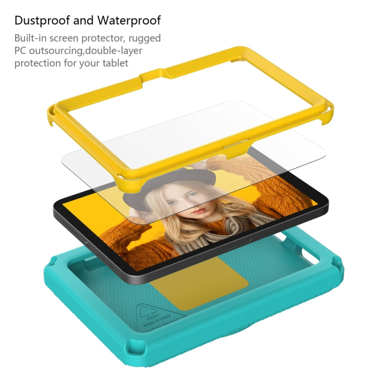 For Amazon Kindle Fire HD7 2022 EVA + PC Shockproof Tablet Case with Water-resistant Frame(Glacier Green)