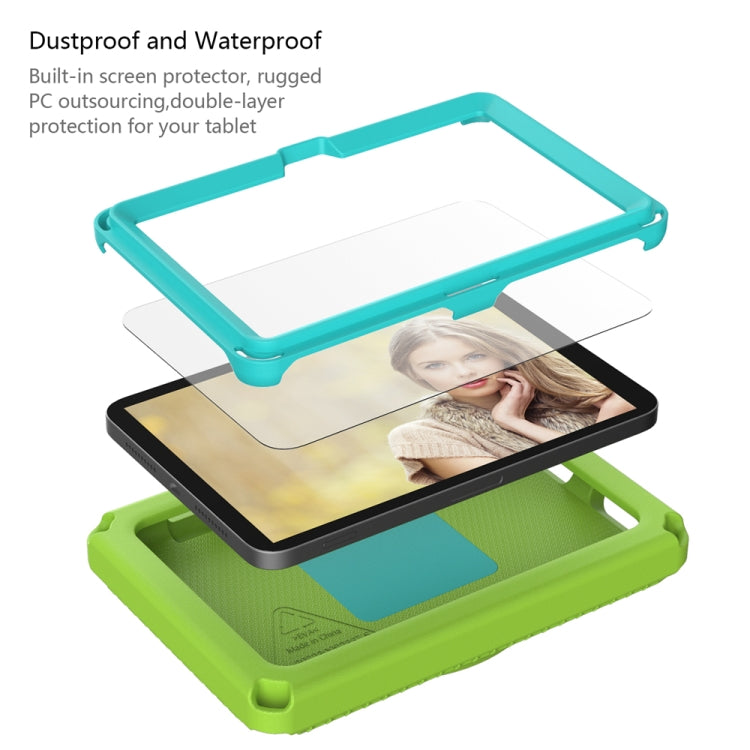 For Amazon Kindle Fire HD7 2022 EVA + PC Shockproof Tablet Case with Water-resistant Frame(Grass Green)