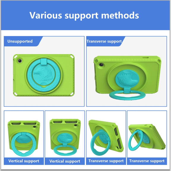For Amazon Kindle Fire HD7 2022 EVA + PC Shockproof Tablet Case with Water-resistant Frame(Grass Green)