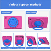 For Amazon Kindle Fire HD7 2022 EVA + PC Shockproof Tablet Case with Water-resistant Frame(Rose Red)
