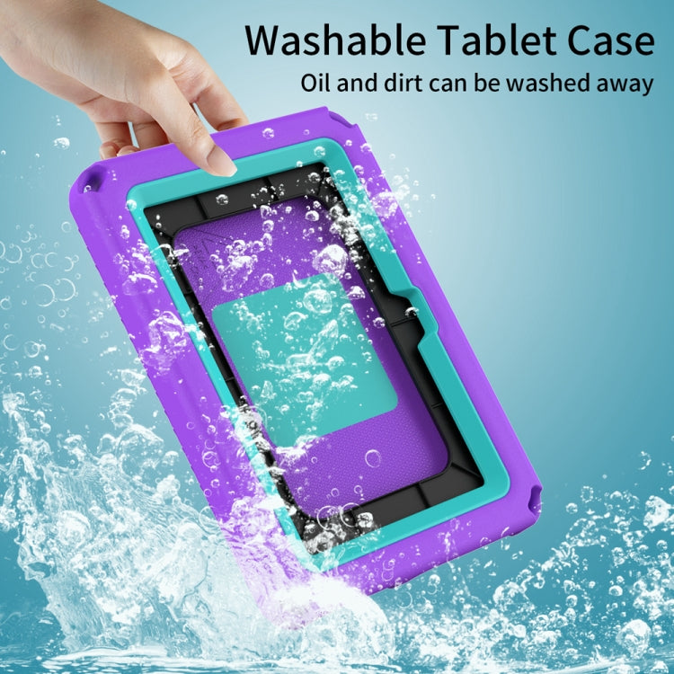 For Amazon Kindle Fire HD7 2022 EVA + PC Shockproof Tablet Case with Water-resistant Frame(Purple)