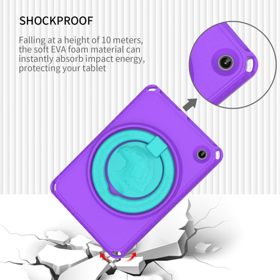 For Amazon Kindle Fire HD7 2022 EVA + PC Shockproof Tablet Case with Water-resistant Frame(Purple)