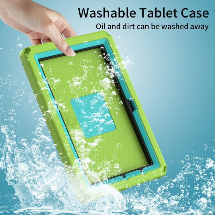 For Amazon Kindle Fire HD10 2021 EVA + PC Shockproof Tablet Case with Water-resistant Frame(Grass Green)