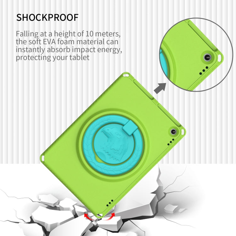 For Amazon Kindle Fire HD10 2021 EVA + PC Shockproof Tablet Case with Water-resistant Frame(Grass Green)