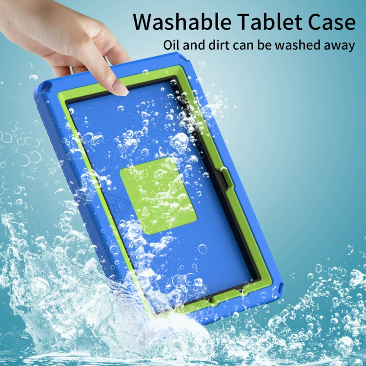 For Amazon Kindle Fire HD10 2021 EVA + PC Shockproof Tablet Case with Water-resistant Frame(Blue)