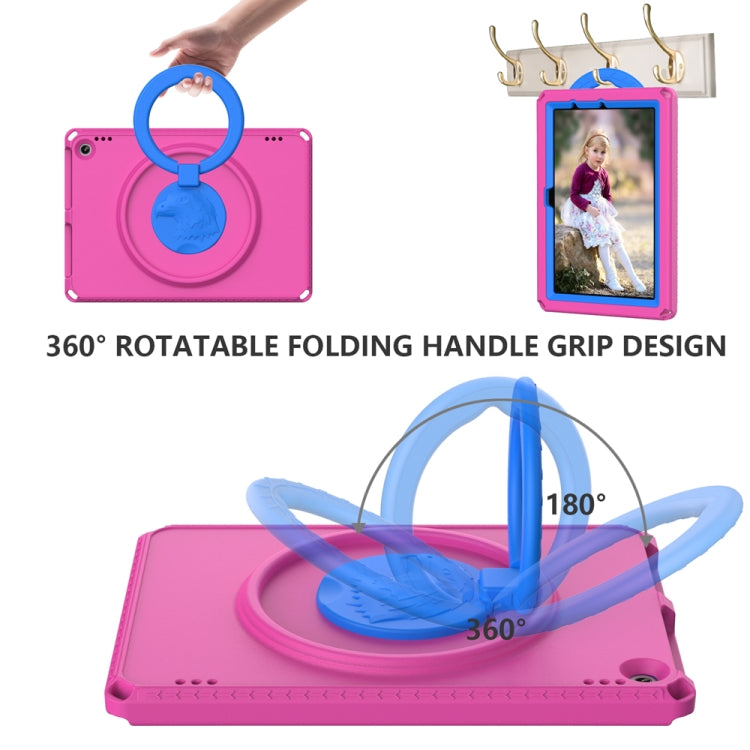For Amazon Kindle Fire HD10 2021 EVA + PC Shockproof Tablet Case with Water-resistant Frame(Rose Red)