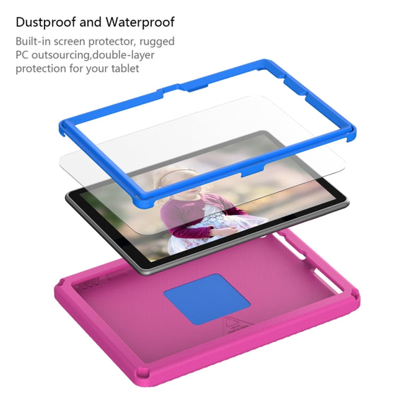 For Amazon Kindle Fire HD10 2021 EVA + PC Shockproof Tablet Case with Water-resistant Frame(Rose Red)