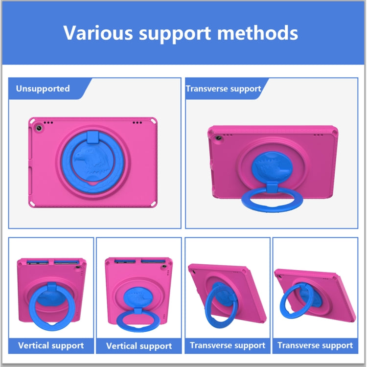 For Amazon Kindle Fire HD10 2021 EVA + PC Shockproof Tablet Case with Water-resistant Frame(Rose Red)